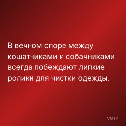 В вечном споре между кошатниками и собачниками всегда побеждают липкие ролики для чистки одежды.